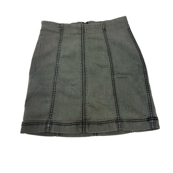 Free People Denim - Free People Modern Femme Denim Skirt Light Grey Size 0